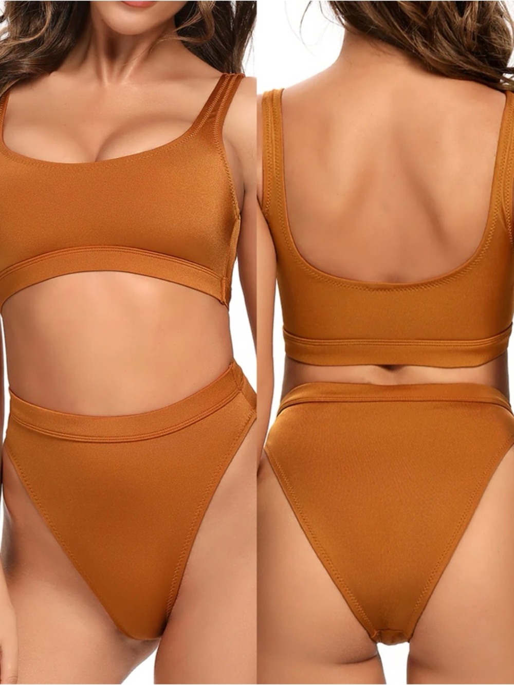 Dixperfect Laguna Low Scoop Crop Bikini Top Only